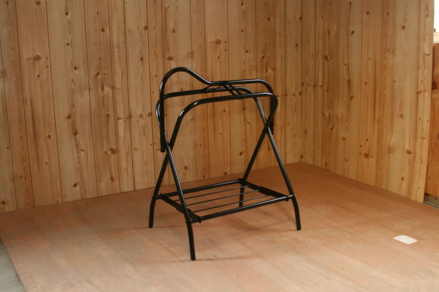 NB-214 Deluxe Portable Saddle and Cleaning Stand Black
